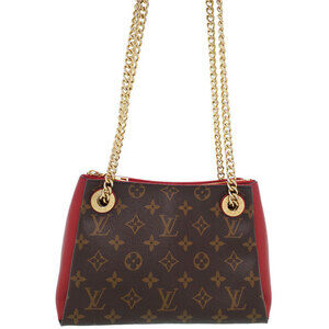 Louis Vuitton Monogram Leather Brown Surenne Chain Shoulder Bag